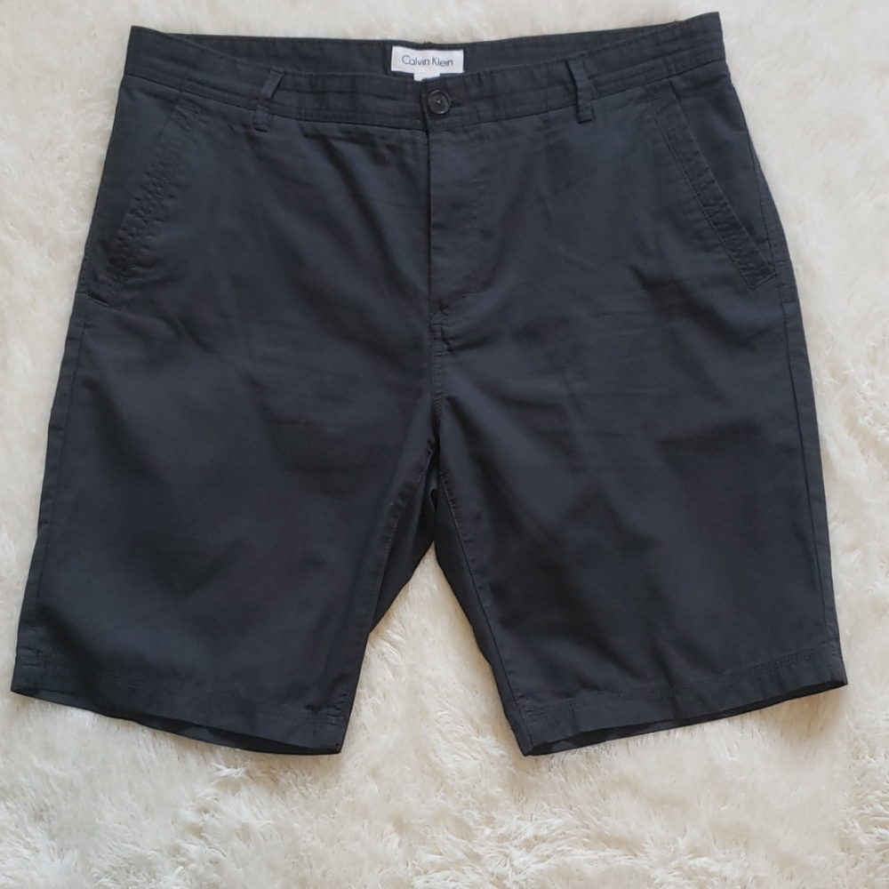 Men's Calvin Klein Shorts, Steel Gray, Size 36